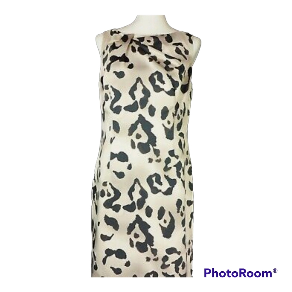 Ann Taylor Silk Animal Print Dress